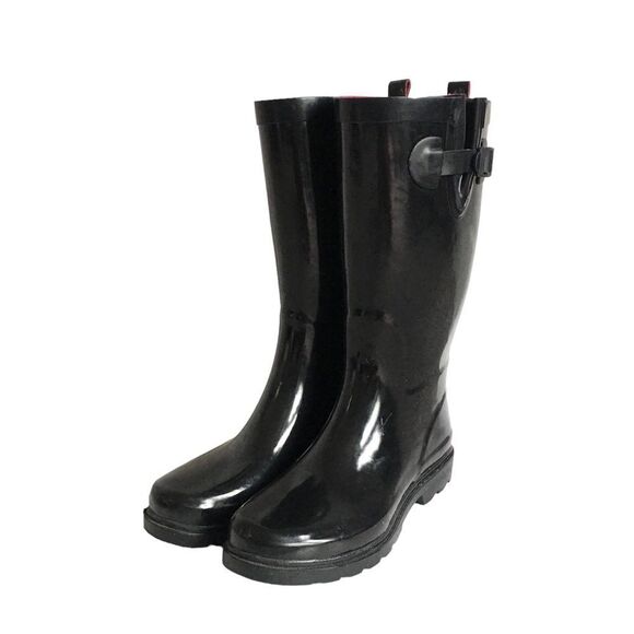 🔃Capelli New York Black Rain Boots - Picture 1 of 8